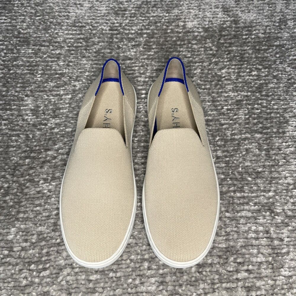 Rothys The Original Sneakers Womens Size 7.5 Sand Color Knit Slip On Loafers